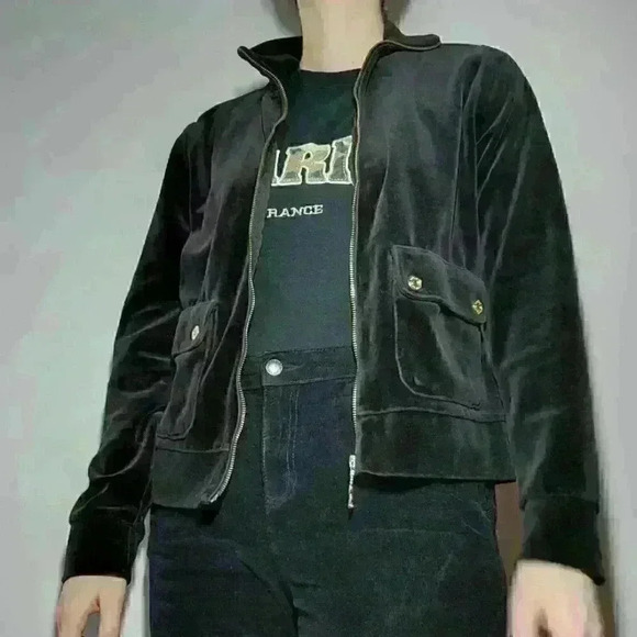 Ralph Lauren Black Velvet Sweatshirt - Picture 4 of 13